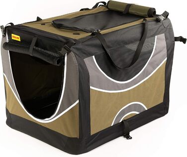 Транспортна переноска для собак та котів, 91х64х64 см, оливковий колір