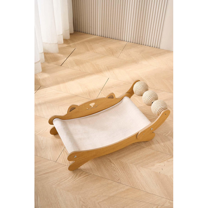 FUNACAY Дряпка для котів, іграшка-м'ячик, дряпка для кігтів - для природного догляду за кігтями