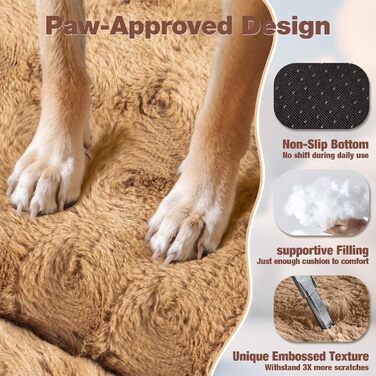 М'яка лежанка для собак Mora Pets: зручна, миюча, нековзна, 60 x 45 см