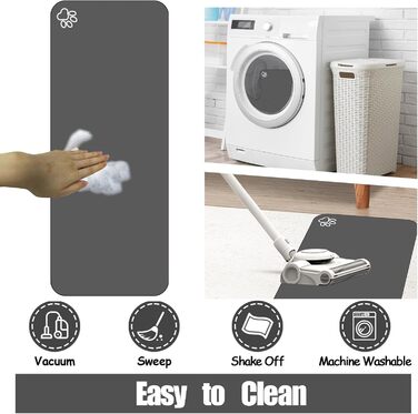 Килимок для годівлі домашніх тварин 91.4 x 61 см, вбираючий, швидковисихаючий, протиковзкий, без плям, для мисок та поїлок, Bohemia Red