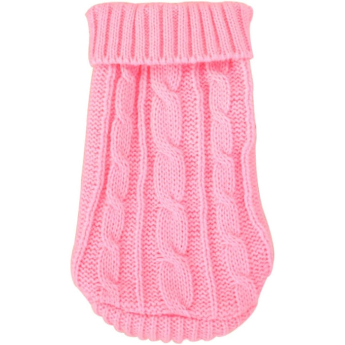 Зимовий пуловер для собак, класичний одяг для маленьких собак, цуценят, котів, в'язаний пуловер, для такс, шнауцерів (однотонний, розмір XXS (4) 0,5–1,5 кг)