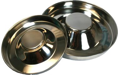 Миска для цуценят із нержавіючої сталі Omni Pet Leder Brothers, 38 см