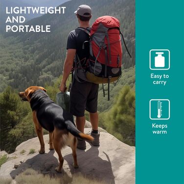 Навісний спальний мішок для собак Navaris - килимок для собак, ізомат для активного відпочинку - м'яка ковдра для собак на вулицю - зелений