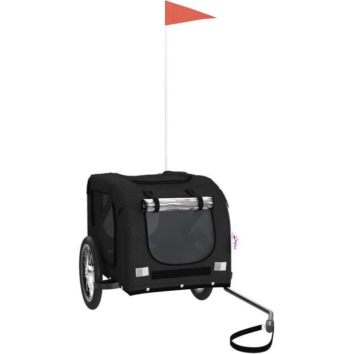 Фарм-причіп для собак Gecheer: міцний каркас з заліза, оксфордська тканина, дах з ПВХ, для безпечних та комфортних поїздок з домашніми тваринами