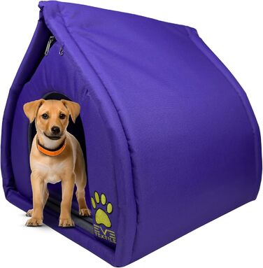 Кішка або собака, Будка EVE Textile Eskimo, 45x45x45 см, Ліла | Будка для тварин, літня, дихаюча, 45x45x45 см