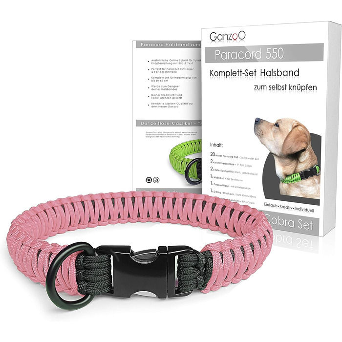 Набір для плетіння паракорду 550: ошийник для собак, інструкція, подарунок DIY