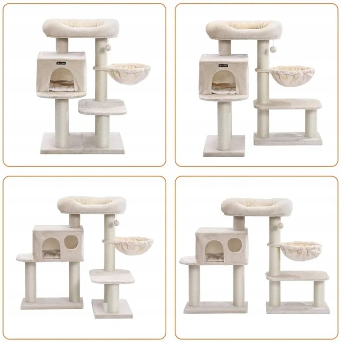 Дряпалка для котів FEANDREA, бежева, 112 см, PCT01M