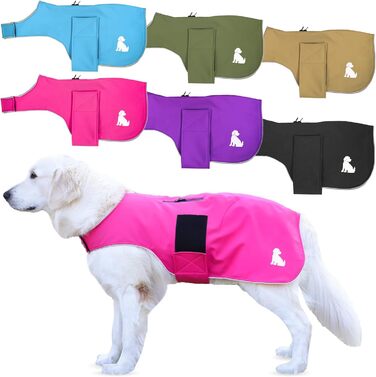 Водонепроможний та вітрозахисний софтшел-дощовик для собак, світло-блакитний, розмір M