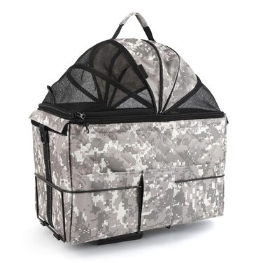 Корзина для собак LYXXJRYBHD на велосипед, задня, для маленьких собак та котів з сіткою, вентильована, подвійна