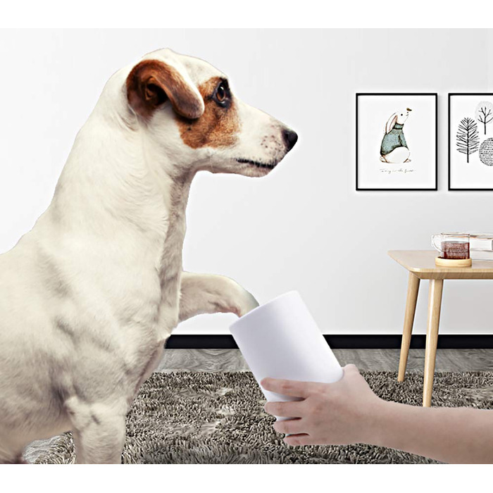 Очисник лап для тварин: мийка лап для собак та котів з м'якого силікону, портативна, 14,9 x 9,6 см