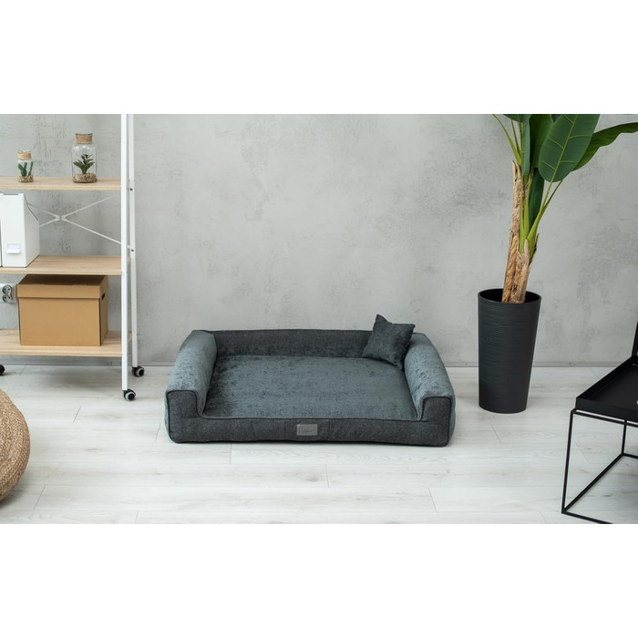 Килимок для собак Sofi Grosse - м'який, зносостійкий, миючий (XL, 110x85 см, графітовий)