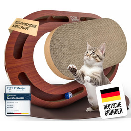 PAWZONE Кігтеточка XXL з картону та МДФ, змінна, для котів