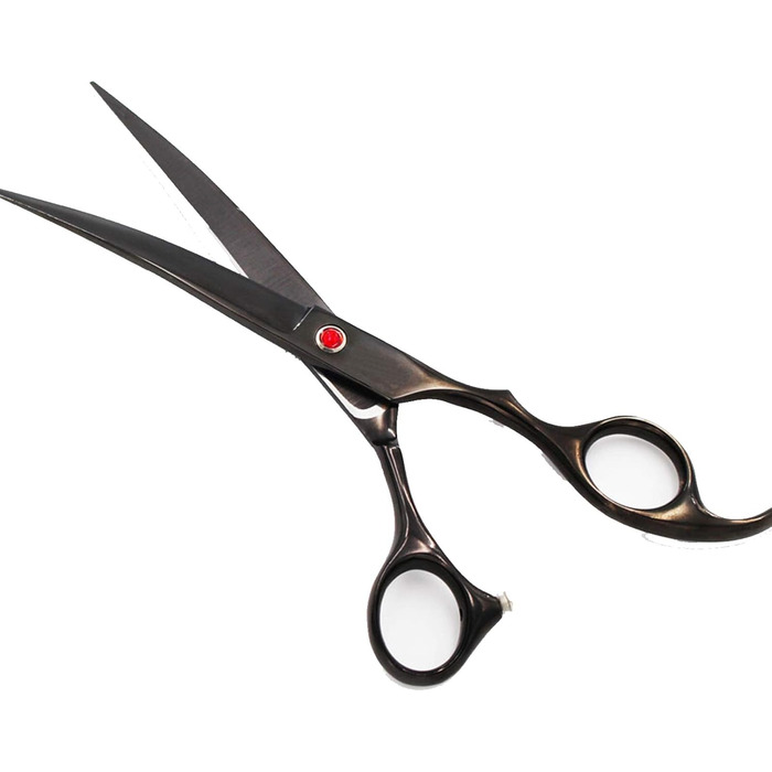 Набір професійних ножиць для грумінгу собак 6CR Edelstahl, комплект для догляду за тваринами: прямі, тонкі та вигнуті ножиці, гребінець для собак та котів