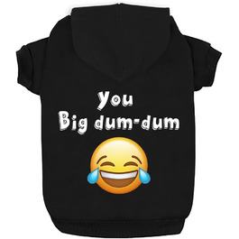 Світшот для собак, теплий флісовий світшот для маленьких, середніх та великих собак, чорний, Dum