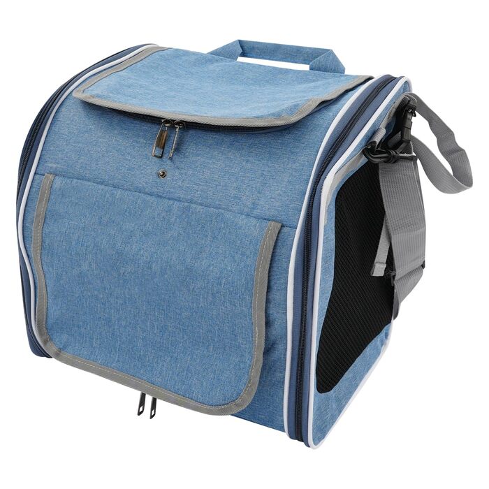 Корзина для собак на велосипед, 36x25x36 см, переноска для тварин, сумка-переноска з сітчастими вікнами, сумка для подорожей для котів та собак