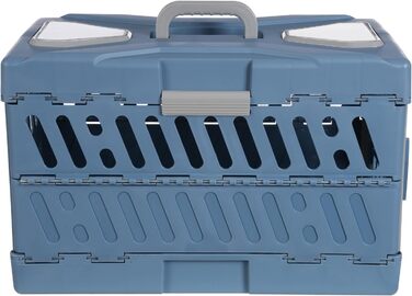 Транспортна переноска для котів та собак, до 20 кг, складана, для подорожей літаком, з вентиляційними отворами, 56x33x37 см, жорсткий корпус