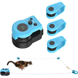 Іграшка для котів AOKUY: автоматичне бігове колесо, дистанційне керування, симуляція полювання, регульована швидкість