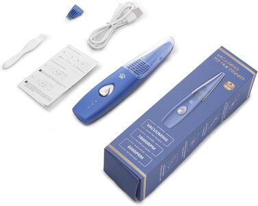 Триммер для собак та котів Ankilo 2-в-1 з функцією пилососа, 6000 об/хв, USB, для догляду за лапами та очима