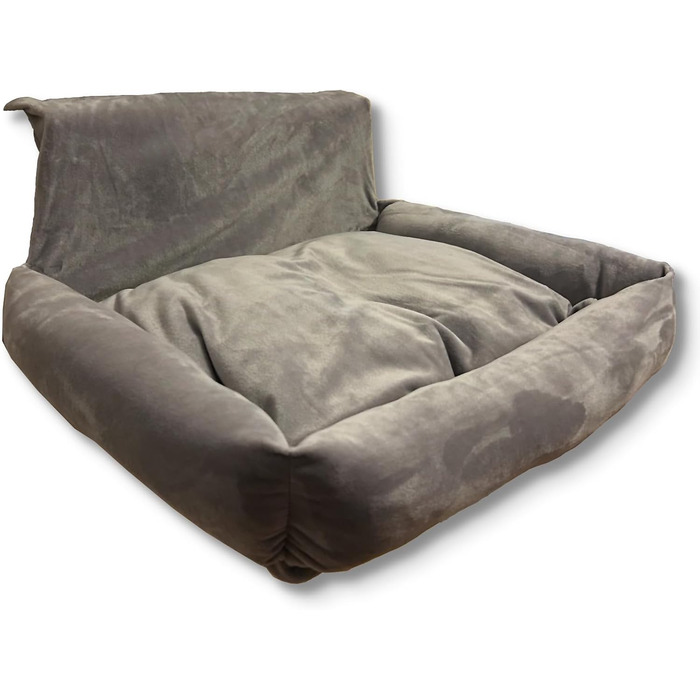 Килимок для котів на радіатор PataGrande, сірий, з м'яким подушками, машинного прання