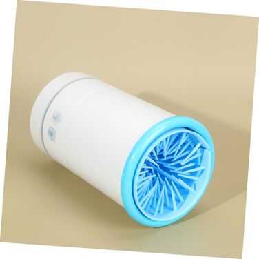 Пристрій для миття лап домашніх тварин FONDOTIN з USB-зарядкою, силіконовий масажер для лап, ротаційний інструмент для очищення (синій та білий)