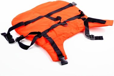 Жилет для собак Lalizas, оранжевий, для ваги 1-40+ кг, обхват грудей 25-82 см, поліетилен, нейлон, зручний ручка для підйому