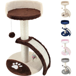 Дерев'яний кігтеточка для котів Beltom® Kratzbaum, 54 см, Коричнево-бежевий