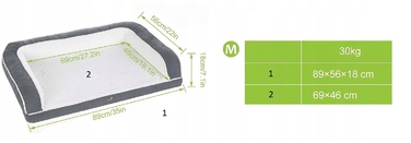 Ортопедичне ліжко для собак PECUTE LEGOWISKO, розмір M