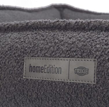 ТRIXIE Лежанка для собак Coline, 80x65 см, сіро-бежева - з перероблених матеріалів, для собак середніх порід, кошик, неслизька, знімний чохол, 36671