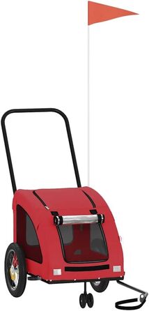 Причіп для велосипеда Oxford для собак та котів, червоний, LH17939