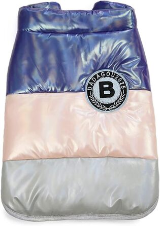 Теплий зимовий одяг для собак: флісова куртка від холоду для маленьких собак, бульдогів та котів (M, блакитний)