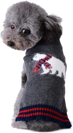 Пуловер для собак PETCARE: смугастий, з мотивами гарбуза, костюм для Хелловіну, для маленьких, середніх та великих собак (XX-Large, Grizzly Bear)