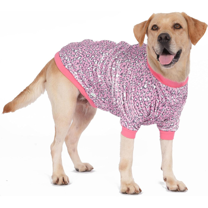 Світер LovinPet для великих порід собак, легкий фланелевий одяг, дихаючий матеріал з принтом 