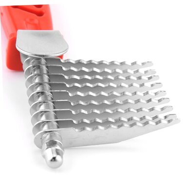 Набір гребінців для грумінгу тварин POPETPOP (3 шт.) - гребінець для собак та котів, для видалення шерсті, середній, червоний