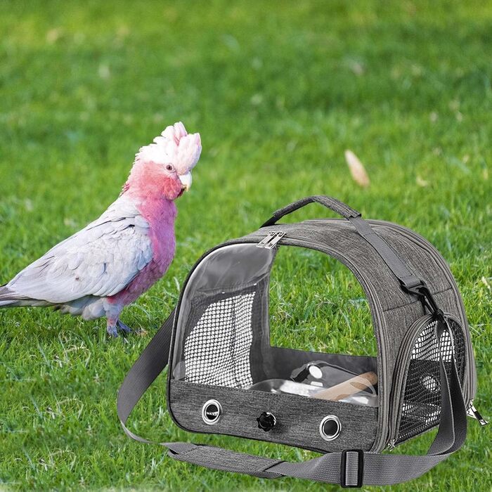 Транспортна сумка для птахів Asfrode з підставкою та металевим підносом: для папуг, канарек, хвилястих та корел