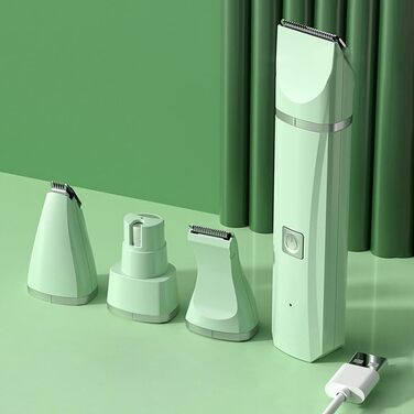 Набір для догляду за шерстю Petstyle Pro: 4 насадки, тиха машинка для собак, грумінг