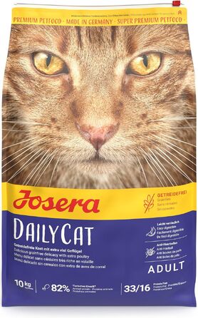 Сухий корм для котів Josera DailyCat з птицею та солодкою картоплею, 10 кг