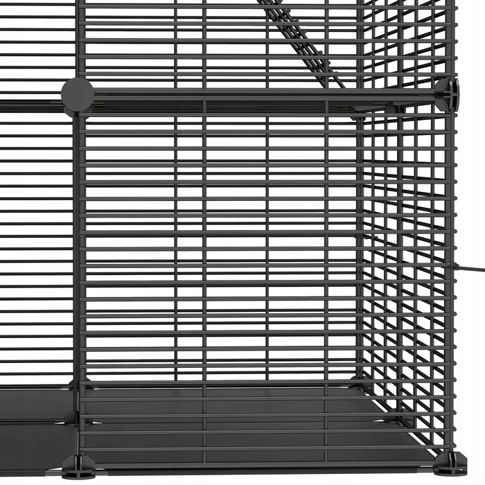 Будиночок для котів Balconera, чорний, квадратний, 104 см x 72 см x 140 см