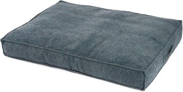 JAMAXX Преміум подушка для собак, ортопедична, 90x70 см, блакитний, зйомний чохол, піна з пам'яті, PDB1003 (M)