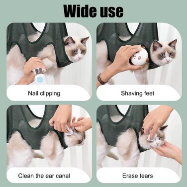 Набір для догляду за собакою DONGKER 10-в-1: гамак, щітка, триммер та пилка для нігтів. Зелений