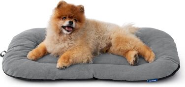 Підстилка для собак Bedsure, 58.4 x 43.2 см, ультрам'яка флісова підстилка для лежанки, сірого кольору