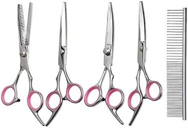 Набір для грумінгу собак та котів: професійні ножиці, тример, щітка, для догляду за шерстю