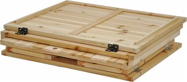 Складаний будиночок-печера для собак і котів nanook, натуральний, 61x51x51 см, мобільний, для дрібних тварин