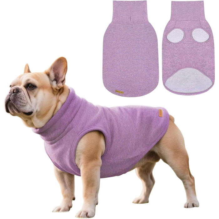 Светр для собак Mosucoirl: теплий пуловер, толстовка-світшот для маленьких, середніх та великих собак XS-4XL (3XL, фіолетовий)