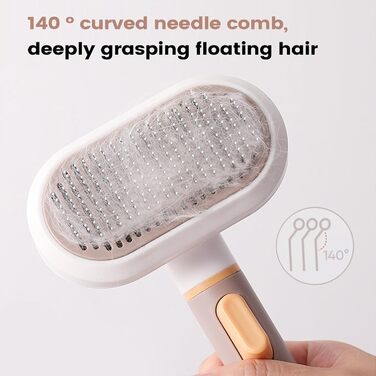 Щітка для грумінгу собак - гребінець для чищення шерсті котів та собак. Підходить для догляду за короткою та довгою шерстю вдома, в офісі або квартирі.