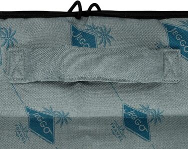 Килимок для собак JEGGO 'Cannes', компактний та мобільний, з ручкою для перенесення, для собак та людей, ідеальний для подорожей, водовідштовхувальний, Made in EU (Блакитний, Large)