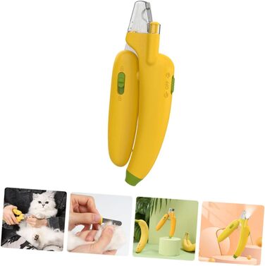 Набір для стрижки кігтів для собак та котів Supvox (набір 3 шт.) - професійний інструмент для догляду за тваринами, нержавіюча сталь, жовтий