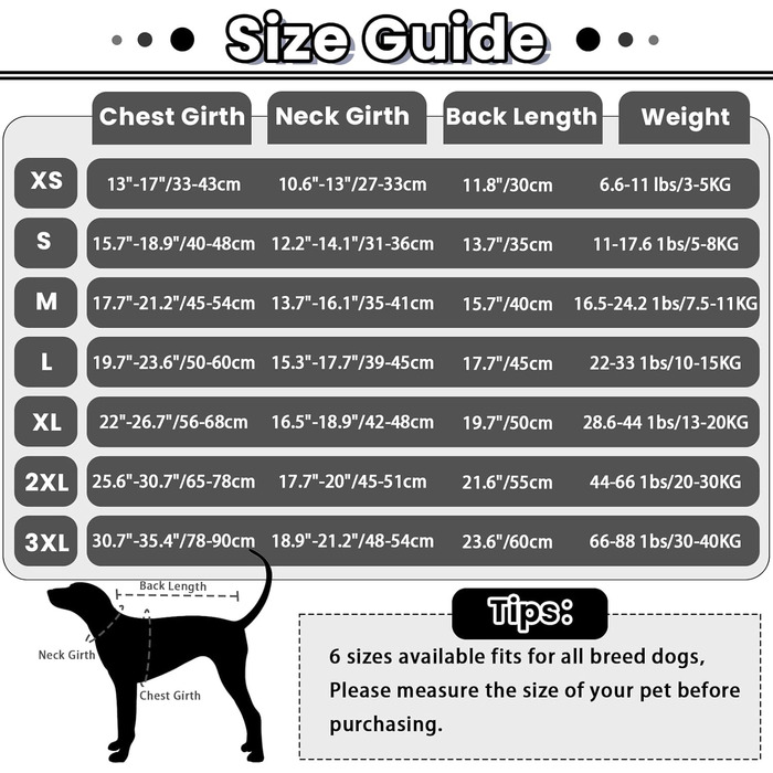 Пуловер з капюшоном для собак IDOMIK, чорний, розмір M, для захисту від шуму та тривоги (обхват грудей 45-54 см)