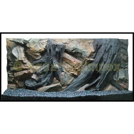 3D фонове оформлення для акваріума 100x50 Root (корінь), декоративна задня стінка