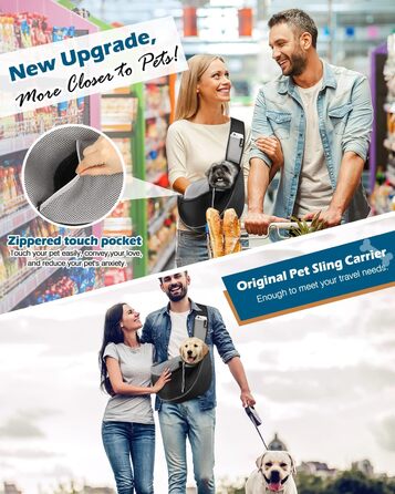 Pawaboo: Сумка-переноска для собак, чорна, L. Зручна сумка-транспортер для вигулу та подорожей з тваринами.