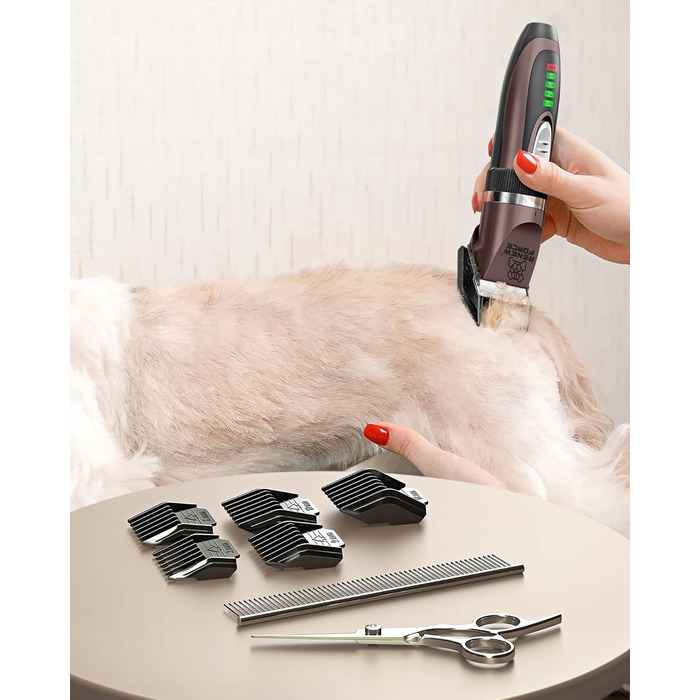 Професійна потужна та тиха машинка для стрижки собак, котів та інших домашніх тварин